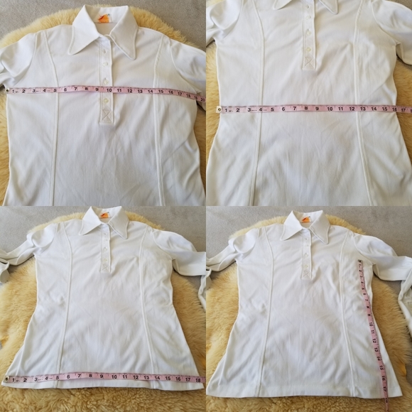 Retro White Collared Shirt - Picture 12 of 12